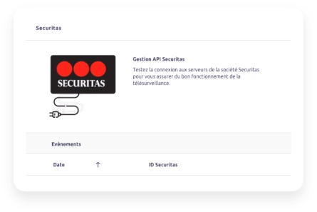 Neovigie dispose d'un Plugin pour communiquer directement avec les serveurs de la société Securitas